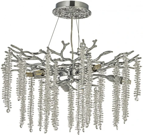 Подвесная люстра Dio D`arte Tavenna Nickel Tavenna H 1.5.46.100 N (220V, хрусталь, на тросе)