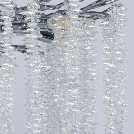 Подвесная люстра MW-Light Лайма 467013510 (220V, хрусталь, на тросе, ветки)