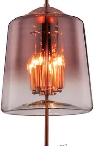 Люстра потолочная Crystal Lux Milagro, 4 лампы, медь с дымчатым