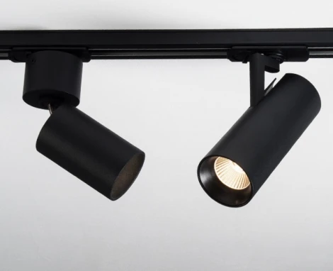 Трековый светильник однофазный Italline TR 3007 black 4000K (LED, 220V, круглые)