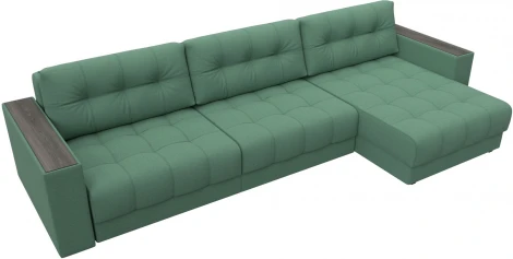 Диван угловой с декором Лига-049 НПБ Лонг Лига Диванов (Рогожка) арт.128293