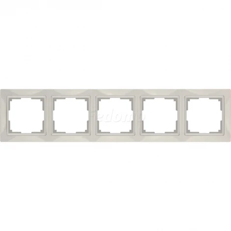 Рамка на 5 постов Werkel Snabb Basic, слоновая кость