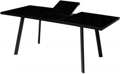 Стол ФИН 120 Черный, стекло/ Черный каркас М-City