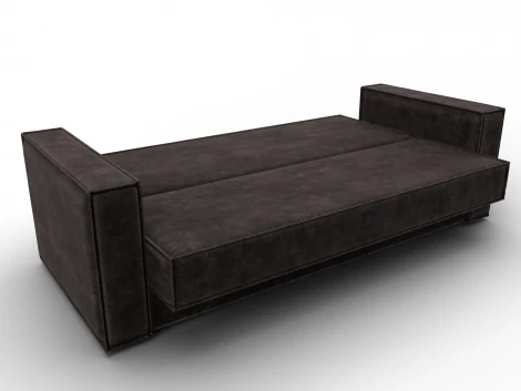 Диван-книжка Куба (ДСП,ЛДСП/Пластик/Велюр/Коричневый) Лига Диванов 127448