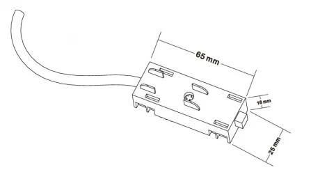 Питание для накладного шинопровода 220V Crystal Lux Space 220 CLT 0.205 02 L2000 BL