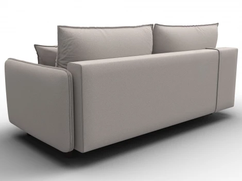 Диван прямой Лига-064 НПБ (ДСП/Дерево/Замша/Бежевый) Лига Диванов 129620