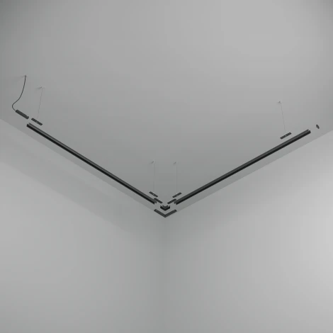 Шинопровод магнитный 1м подвесной круглый Basity, черный Maytoni Busbar trunkings Basity TRX172-R-111B (48V)