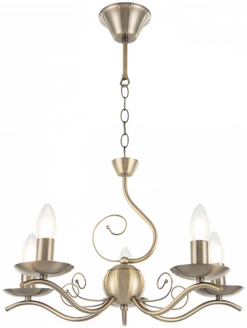 Подвесная люстра Arte Milano Amalfi-9934 339934/5 AB (220V, на цепи, подсвечник, свеча)
