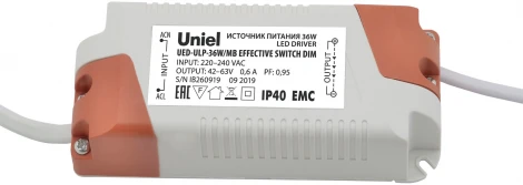 Блок питания Uniel UED-ULP-36W/MB EFFECTIVE SWITCH DIM