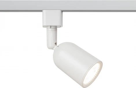 Трековый светильник однофазный TR41-GU10 WH под лампу MR16 белый Б0054172 ЭРА (220V)