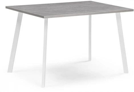 Стол Notta Тринити Лофт 120х80х75 25 мм бетон / белый матовый 534915