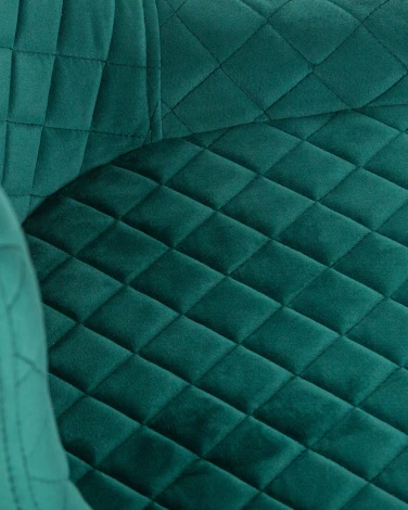 Стул обеденный RICHARD (черные матовые ножки, зелёный велюр (V108-64))