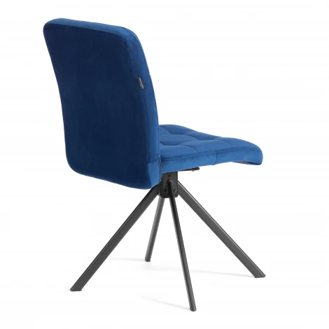 Стул обеденный Medeo Tetchair (Металл,Велюр/Синий) арт.24991