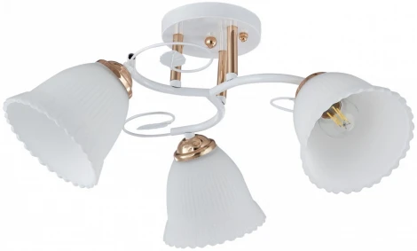 Потолочная люстра на штанге Arte Milano AMALFI-325395 325395/3A WH+FG (220V)