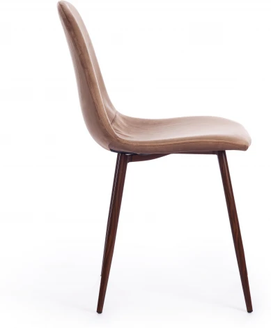 Стул BREEZE (mod. 4724) / 2 шт. в упаковке Tetchair (Вельвет,Металл/Коричневый,Орех) арт.24464