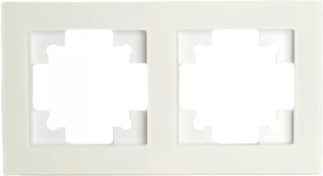 Рамка на 2 поста (белый) Stekker Катрин 49595