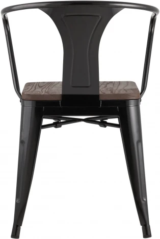 Стул Stool Group TOLIX ARM WOOD с подлокотниками черный УТ000001862