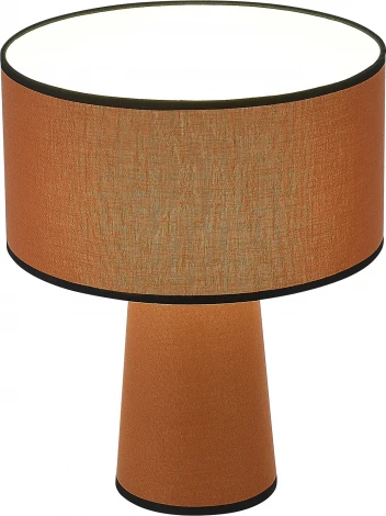 Настольная лампа ST Luce Jackie SL1354.604.01 Кирпичный/Кирпичный, Черный E27 1*40W (220V, выключатель, круглые)