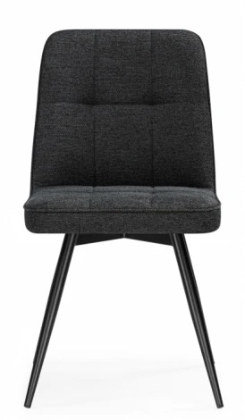 Обеденный стул Woodville Texas (Металл, Рогожка/Черный) арт.15892