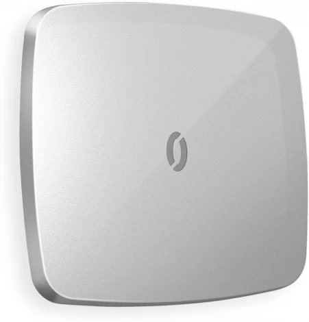 Лицевая панель Ambrella Volt OMEGA (Серебро глянец) для 1-клавишных выключателей с подсветкой QUANT OP4020