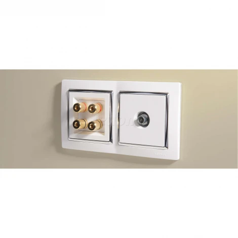 ТВ-розетка проходная (белый) Werkel W1184001 (a051116)