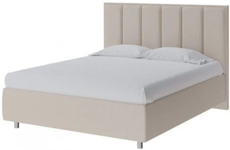 PROxSON Кровать Routa без основания (Ткань: Рогожка Savana Milk (молочный)) 90x200