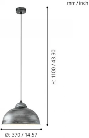 Подвесной светильник Eglo Truro 2 49389