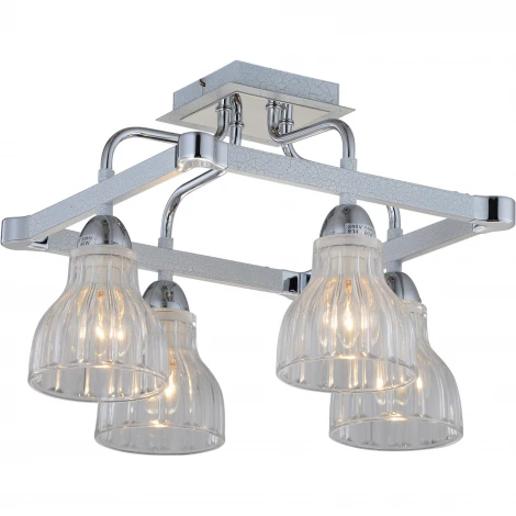 Потолочная люстра N-Light 411 411-04-13CWC chrome + white crack