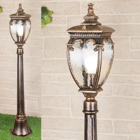 Наземный фонарь Elektrostandard Andromeda черное золото GLYF-8024F (220V, под старину, IP44)