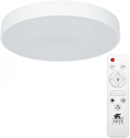Потолочный светильник круглый Arte Lamp Arena A2661PL-1WH (LED, 220V, пульт управления, круглые)
