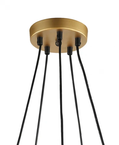 Потолочная люстра Lumien Hall Ноэль 4005/5P-GD-BK