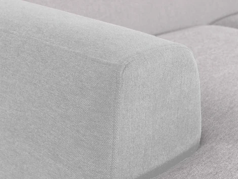 Диван Portofino 2-х местный ОГОГО (арт.753134), (Велюр/Светло-серый)