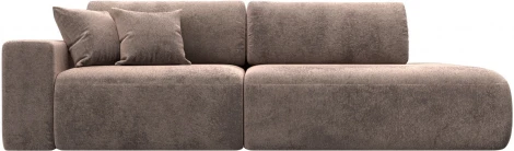 Диван прямой Лига-036 НПБ Модерн подлокотник слева Лига Диванов (Велюр) арт.127715L