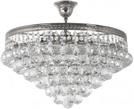 Потолочная люстра хрустальная на штанге Dio D'Arte Cremono Nickel Cremono E 1.3.46.600 N (220V)
