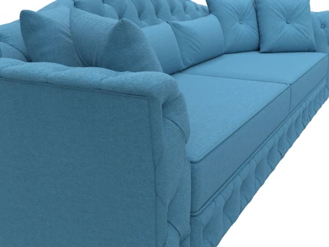 Диван прямой Артис (Голубой/Рогожка) Лига Диванов арт.123266