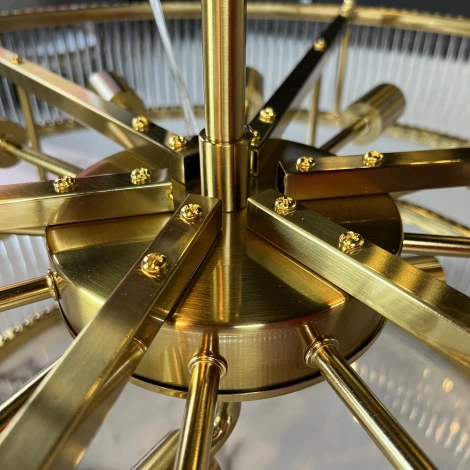 Потолочная люстра ярусная на штанге Rh Marais Round Chandelier D120 By ImperiumLoft 40,2668 (220V)