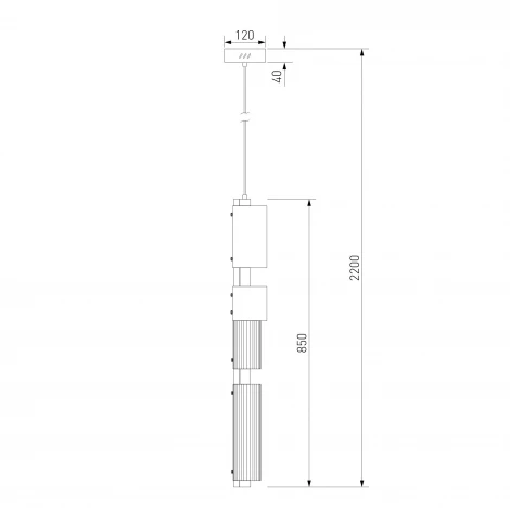 Подвесной светильник Eurosvet Selina 304071 LED латунь
