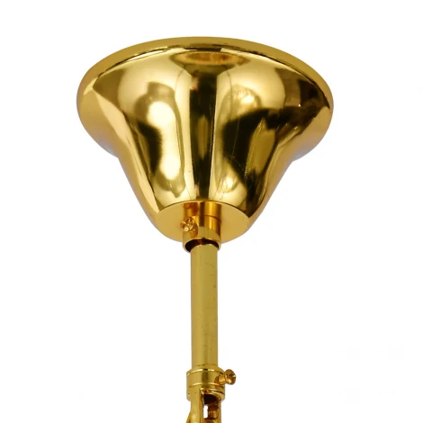 Подвесная люстра с хрустальными подвесками на цепи 140009/5P E14*40W Gold Escada Erawan ES0000013 (220V)