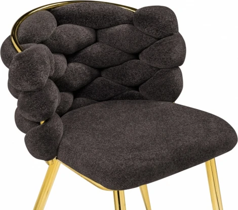 Стул на металлокаркасе Woodville Rendi gold / gray