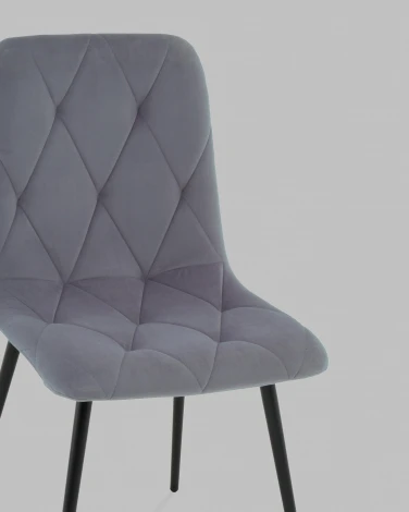 Стул Одди Diamond велюр серый Stool Group арт.УТ000041448