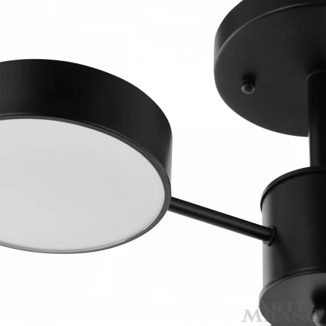 Потолочная люстра на штанге Arte Milano Ferrara 250906/3B Bk (LED, 220V, круглые)