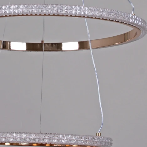 Подвесной светильник светодиодный с пультом с регулировкой цветовой температуры, яркости и ночным режимом Reluce 87090-0.4-02 BK+FG