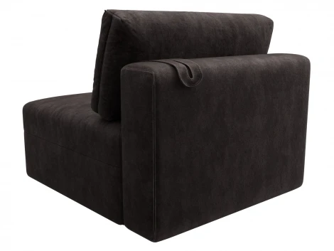 Модуль диван Лига-060 НПБ (ЛДСП,Брус,Фанера,Велюр/Коричневый) Лига Диванов 129549