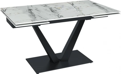 Стол раскладной Malibu (140+40+40), керамика глянцевая Ice Jade Top Concept (21782)