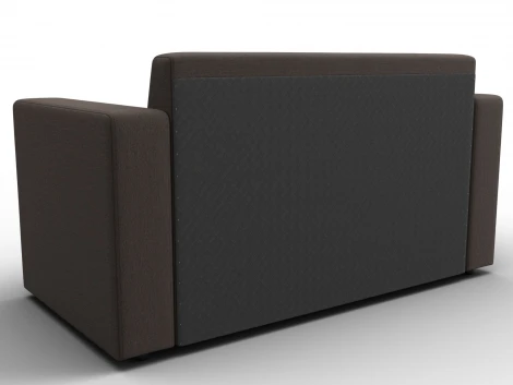 Диван прямой Лига-093 (ДСП,Брус,Фанера/Пластик/Рогожка/Коричневый) Лига Диванов 132452