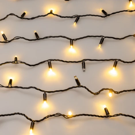 Светодиодная гирлянда ARD-STRING-CLASSIC-1000-BLACK-100LED-PULSE Warm (230V, 7W) (IP65)