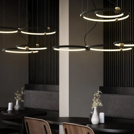 Подвесной кольцевой светильник Planetary D30+40 ImperiumLoft Planetary01 (101913-26) (LED, 220V, на тросе)