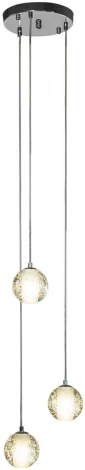 Подвесной светильник Loft It Rain 10112/3 (220V, хрусталь, на проводе, шарики)