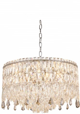 Подвесная люстра Fluorite The Empress FL1062-14P (220V, хрусталь, на цепи, круглые)