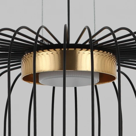 Подвесной светильник Imex MD.23105-1-P-BK+BR (220V, на тросе, круглые)